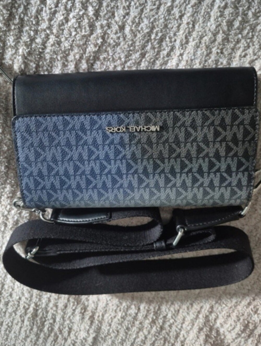 Michael Kors Blue to Black Ombre Crossbody Bag